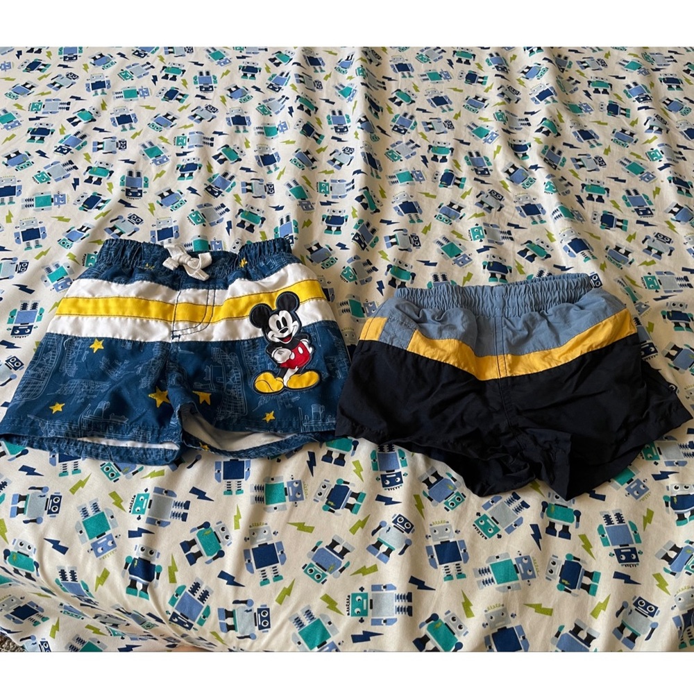 Bundle 2 Swimming Shorts for Baby Size 3-6 months old EUC